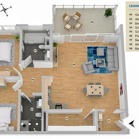 Apartment Inselsuite - Moderne Am Malchower *